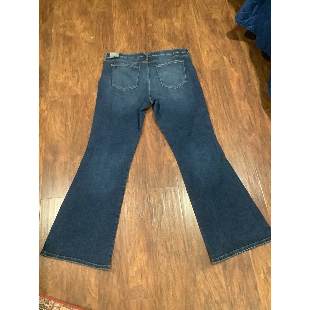 Kut from the Kloth Womens Jeans Blue Ana High Rise FAB AB Flare Size 18